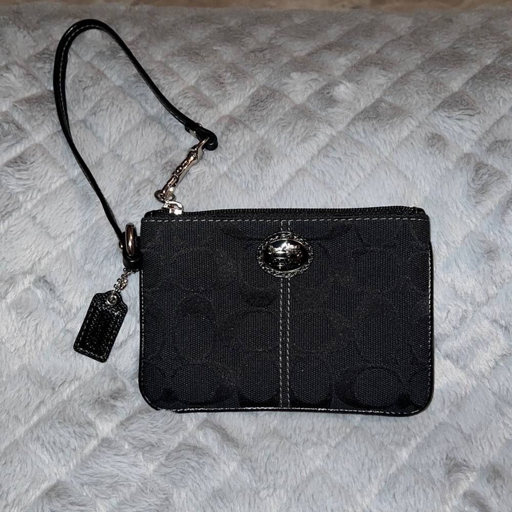 Coach Wristlet, Black, Like New